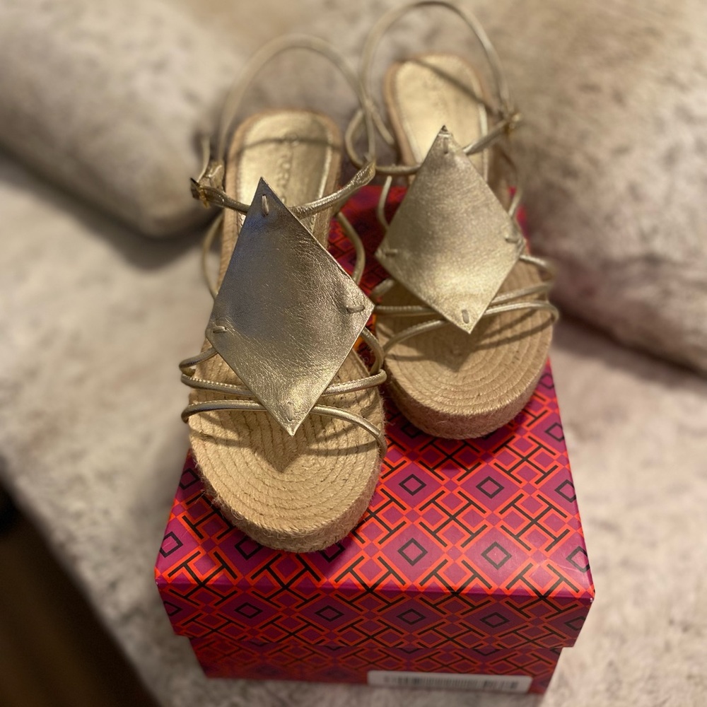 Tory Burch DIAMOND PATCH ESPADRILLE WEDGE
